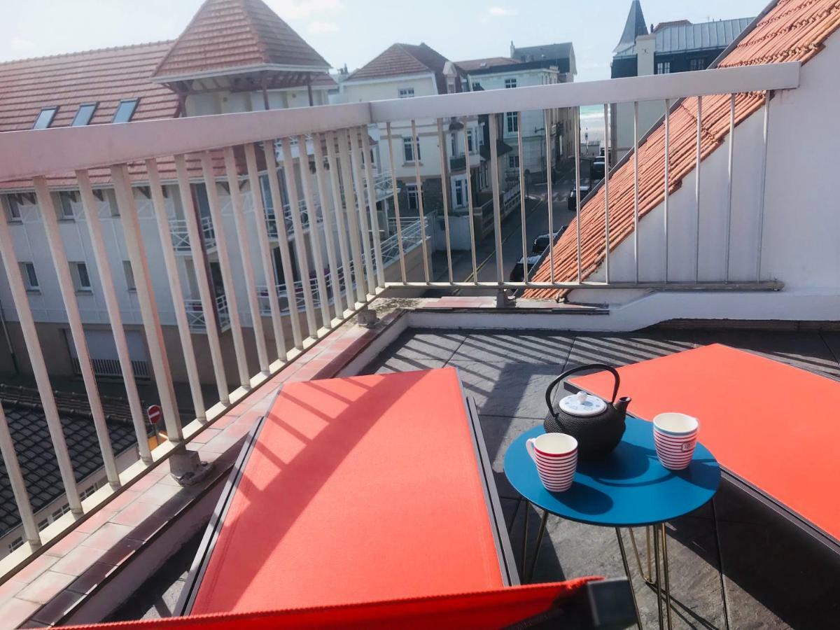La Terrasse Vue Mer Du 42 Ferber, Plein Sud Wifi Wimereux Exterior foto